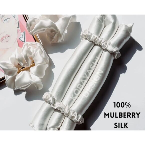 Silk heatless curler, 1.4'' Mulberry silk soft curling overnight ribbon - NEW - Picture 3 of 7